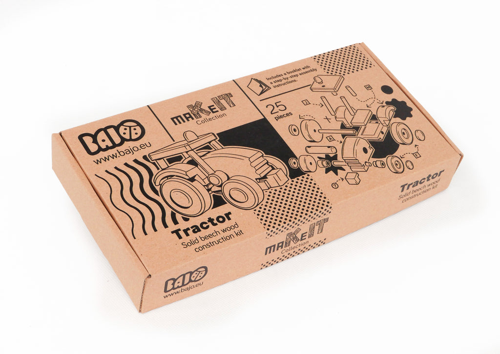 Tractor de Madera para Armar DIY | BAJO WOODEN TOYS