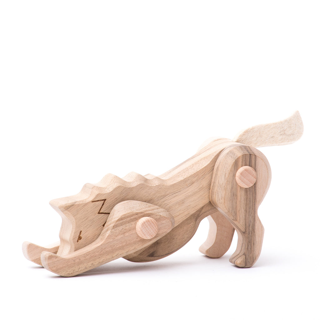 Colección Animales Articulados: Lobo | BAJO WOODEN TOYS