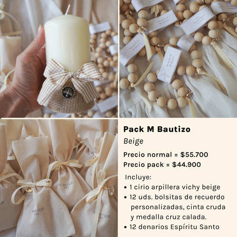 Pack Recuerdos - Bautizo - Crudo