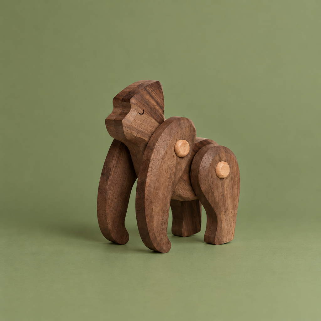 Colección Animales Articulados: Gorila | BAJO WOODEN TOYS