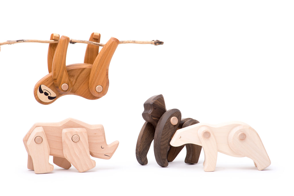Colección Animales Articulados: Gorila | BAJO WOODEN TOYS