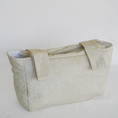 Bolso de Coche M Beige Flores