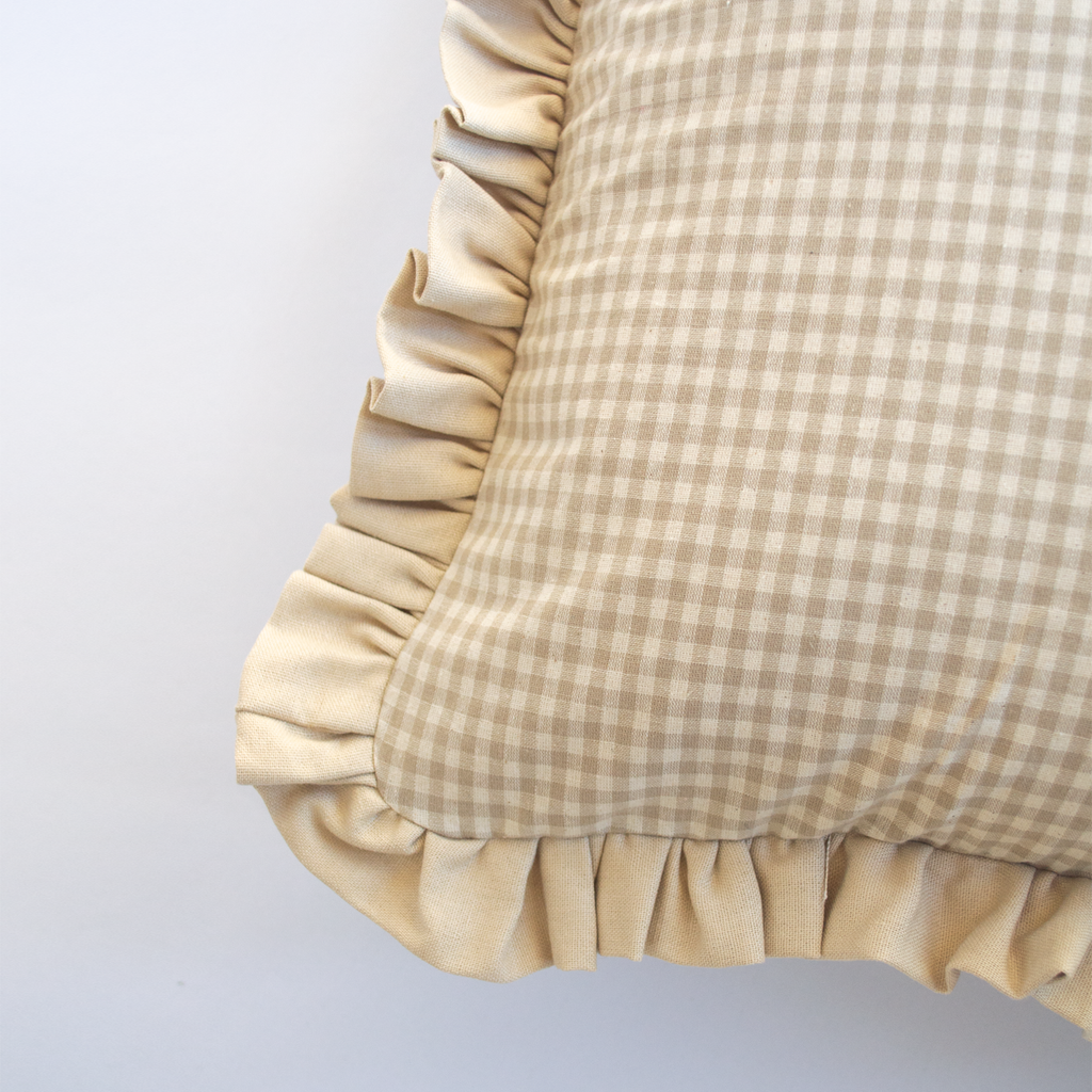 Cojín vuelos - Vichy beige