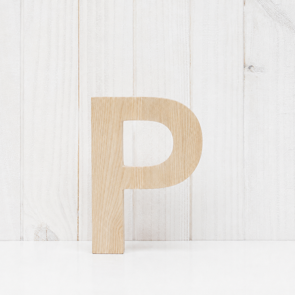 Letra de madera (pino)