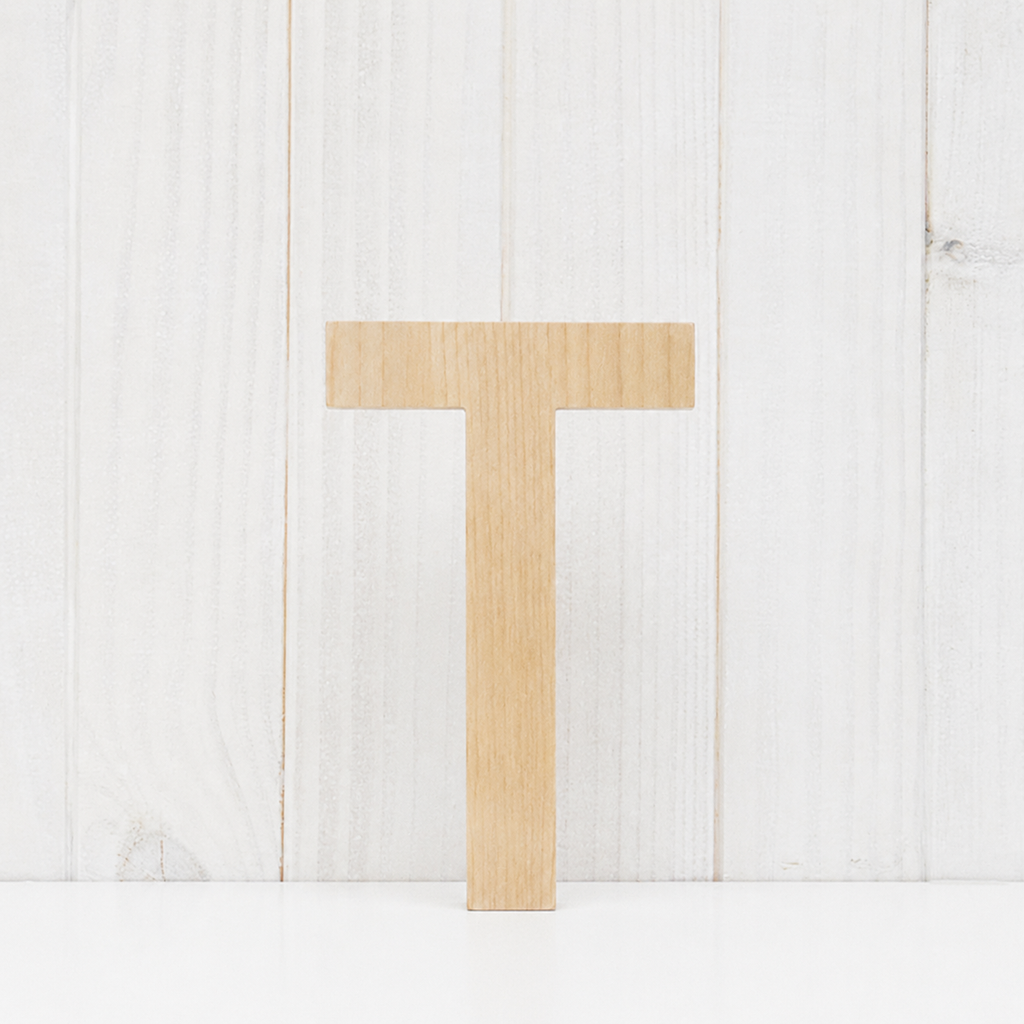 Letra de madera (pino)