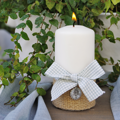 Cirio Bautismal - Vichy Celeste