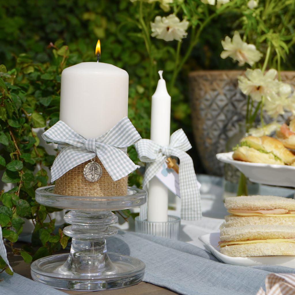 Cirio Bautismal - Vichy Celeste