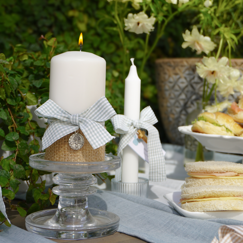 Cirio Bautismal - Vichy Celeste