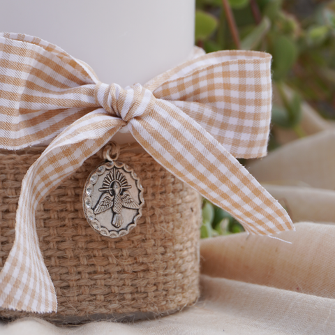 Cirio Bautismal - Vichy Beige