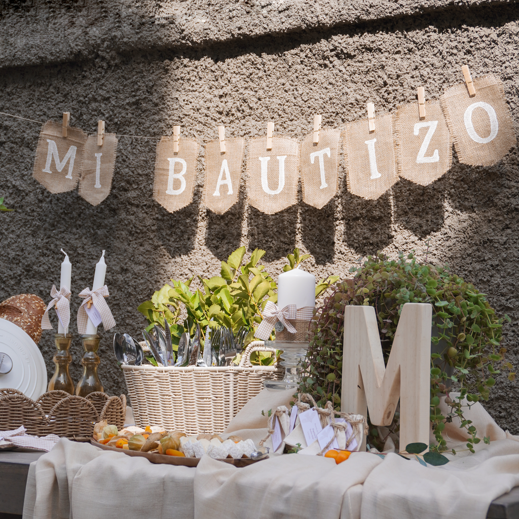 Banderola Arpillera - Mi Bautizo