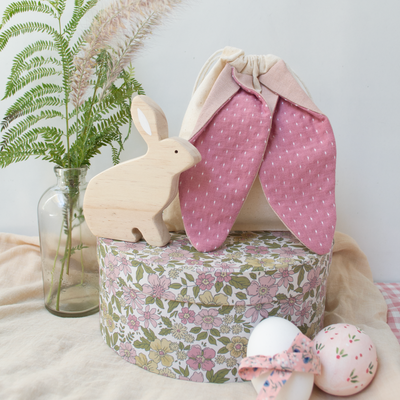 Bolsita conejito - Rosa viejo