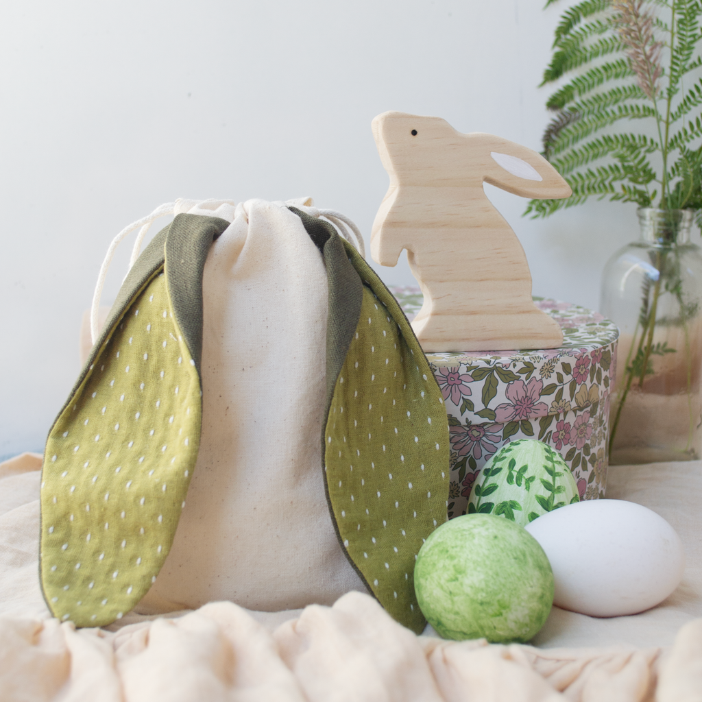 Bolsita conejito - Verde olivo