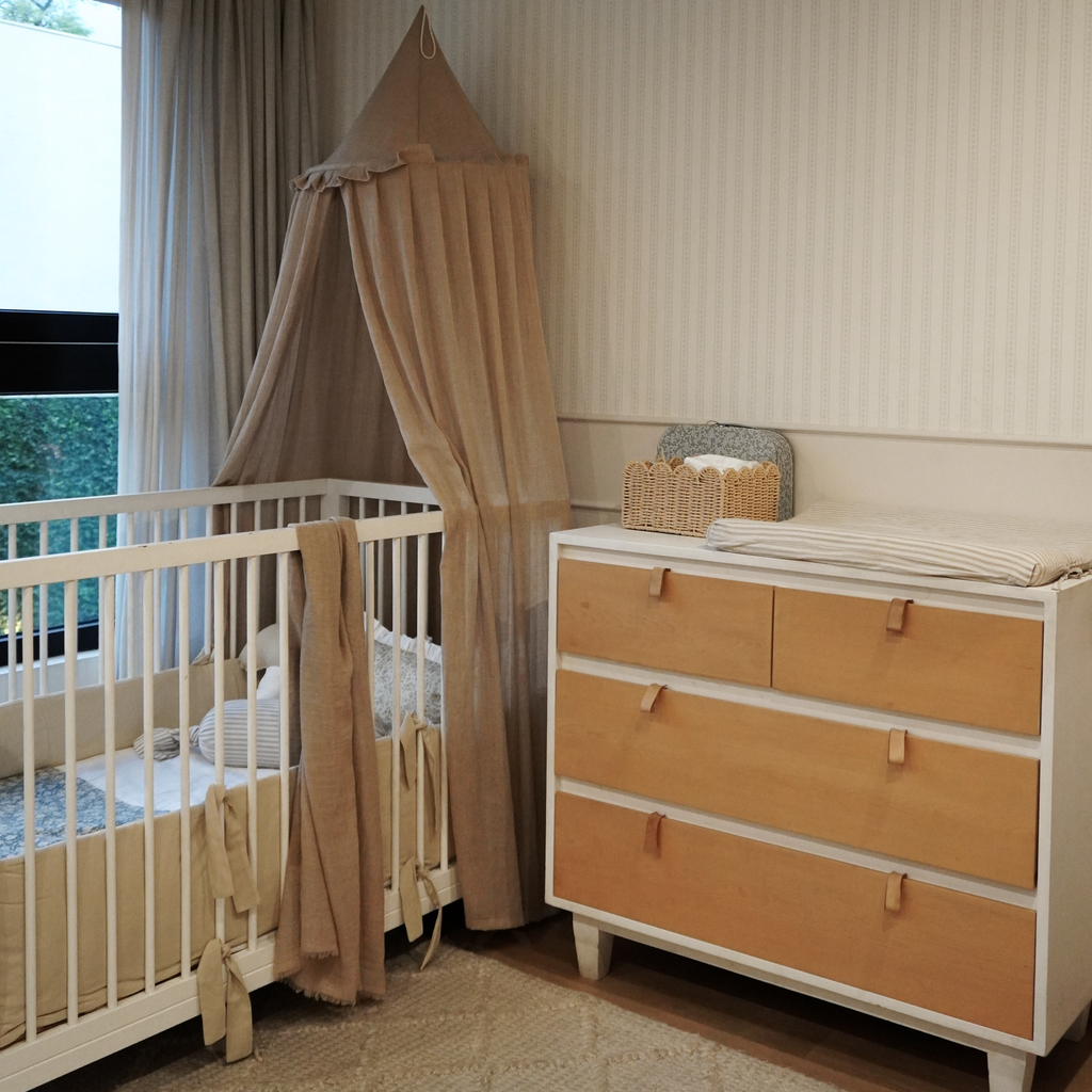 Protector de Bordes Cuna 140x70 / Beige