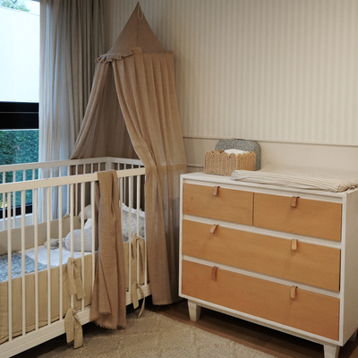 Protector de Bordes Cuna 140x70 / Beige
