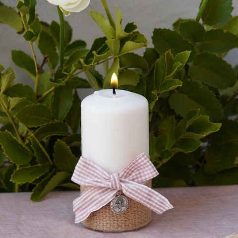 Cirio Bautismal - Vichy Rosa Viejo