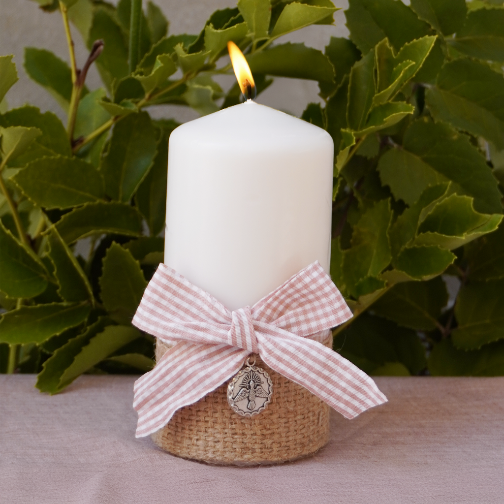 Cirio Bautismal - Vichy Rosa Viejo