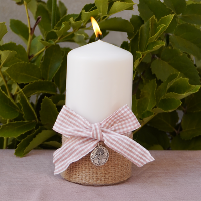 Cirio Bautismal - Vichy Rosa Viejo