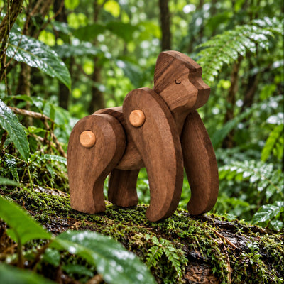 Colección Animales Articulados: Gorila | BAJO WOODEN TOYS
