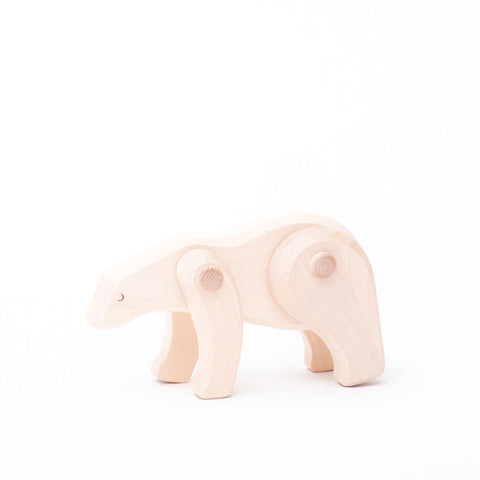 Colección Animales Articulados: Oso Polar | BAJO WOODEN TOYS