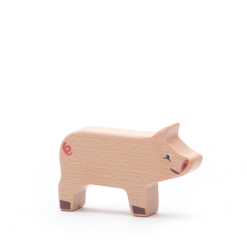 Set de Animales de Granja de Madera - 14 Figuras | BAJO WOODEN TOYS