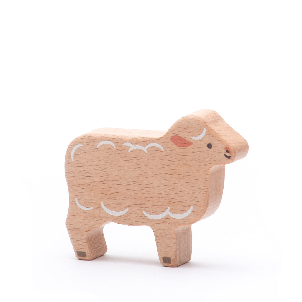 Set de Animales de Granja de Madera - 14 Figuras | BAJO WOODEN TOYS