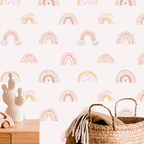 Papel Mural "Rainbow Pattern" by AS Print Studio