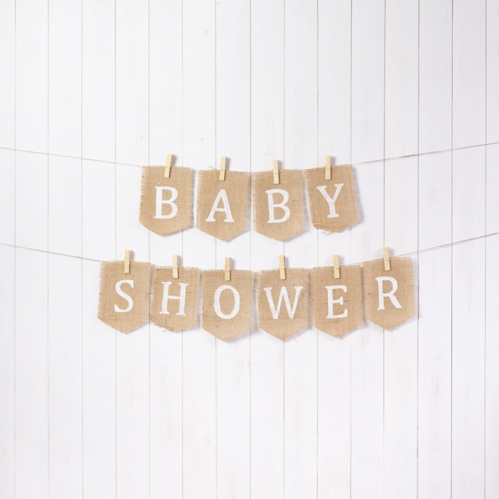 Banderola Arpillera - Baby Shower
