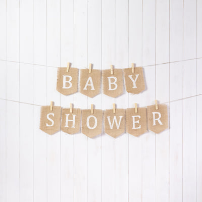 Banderola Arpillera - Baby Shower