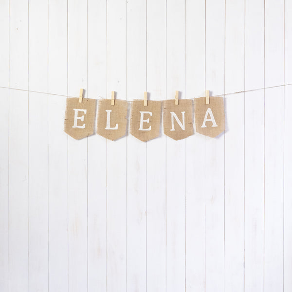 Banderola Arpillera - Letras